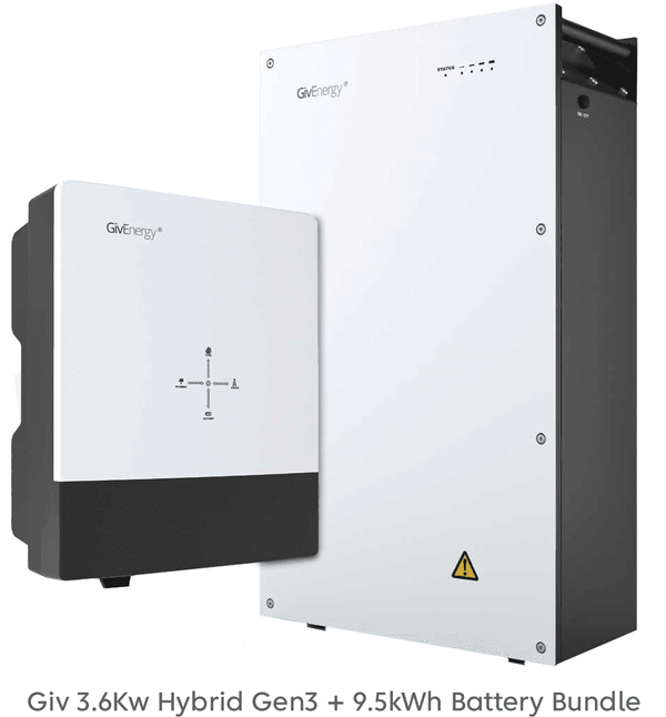 GivEnergy 3.6Kw Hybrid Gen3 + 9.5kWh Battery Bundle